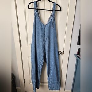 Blue Denim Overalls